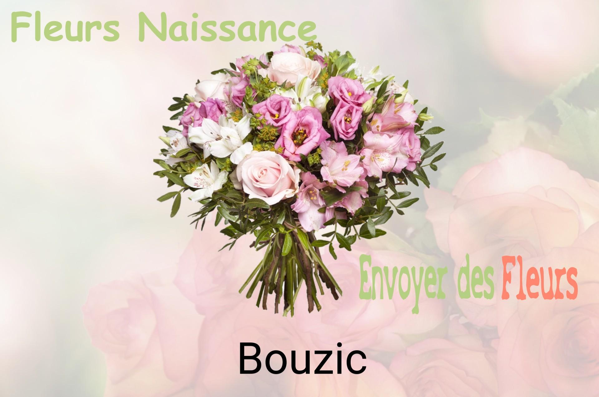 Bouquet de fleurs de naissance livré à Bouzic
